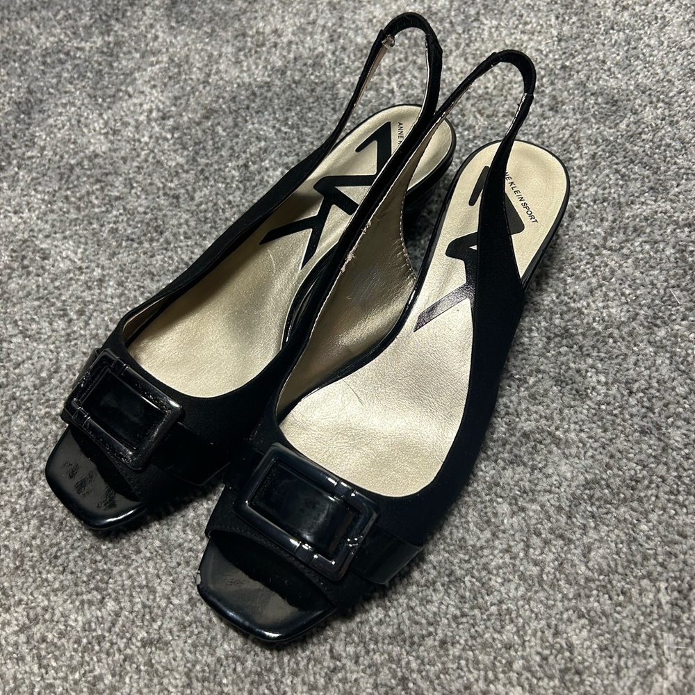 Stylish Black Slingback Women's Shoes